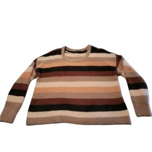 Womens Ladies Torrid Sweater Size 0 Brown & Cream Colors